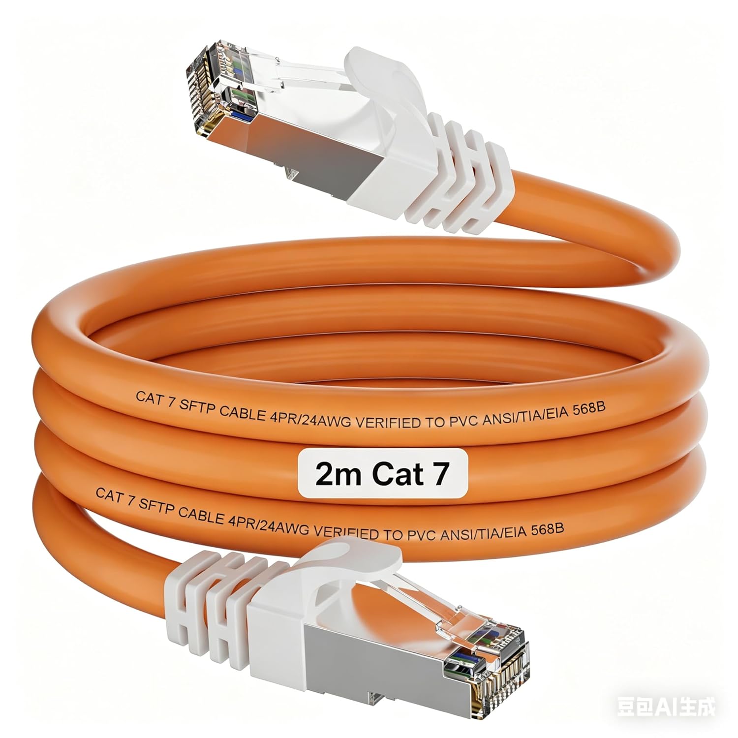Soibke Cat 7 LAN-Kabel 2 m – Hochgeschwindigkeits-Ethernetkabel mit S/FTP-Schirmung