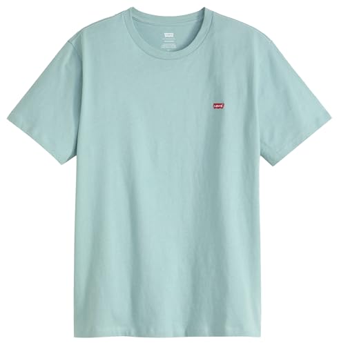 Detalle de Levi's SS Original HM Tee Stone Blue Jersey – Bleu Pierre, taille S