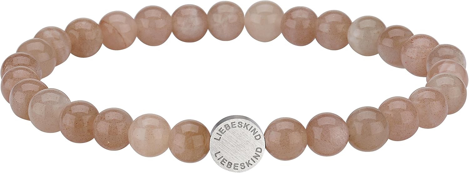 Thumbnail 4 de LIEBESKIND BERLIN Damen Beads-Armband mit Black Onyx (Edelstahl, elastisch) – 17 cm
