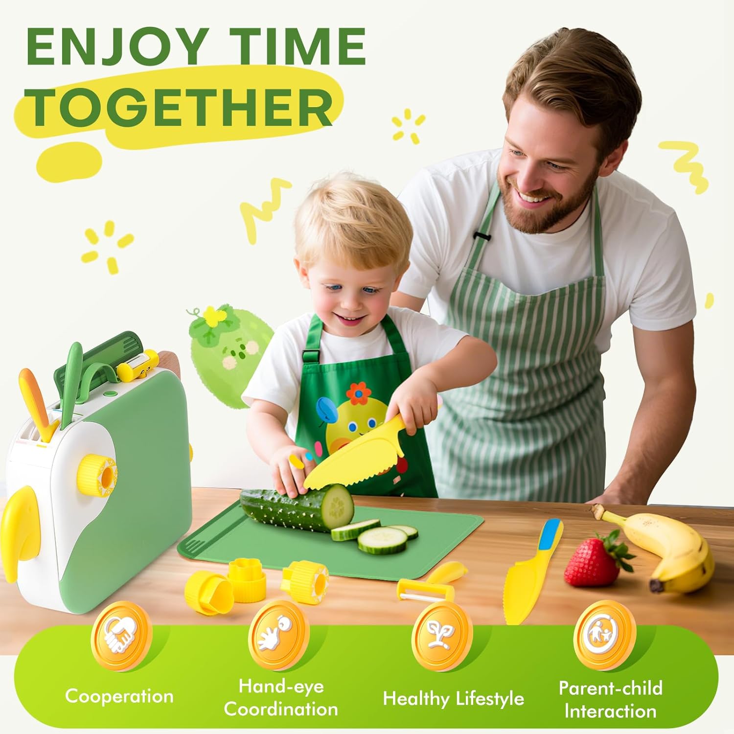 Detalle 2 de Yeeammk 13PCS toddler knife set for learning 🍴