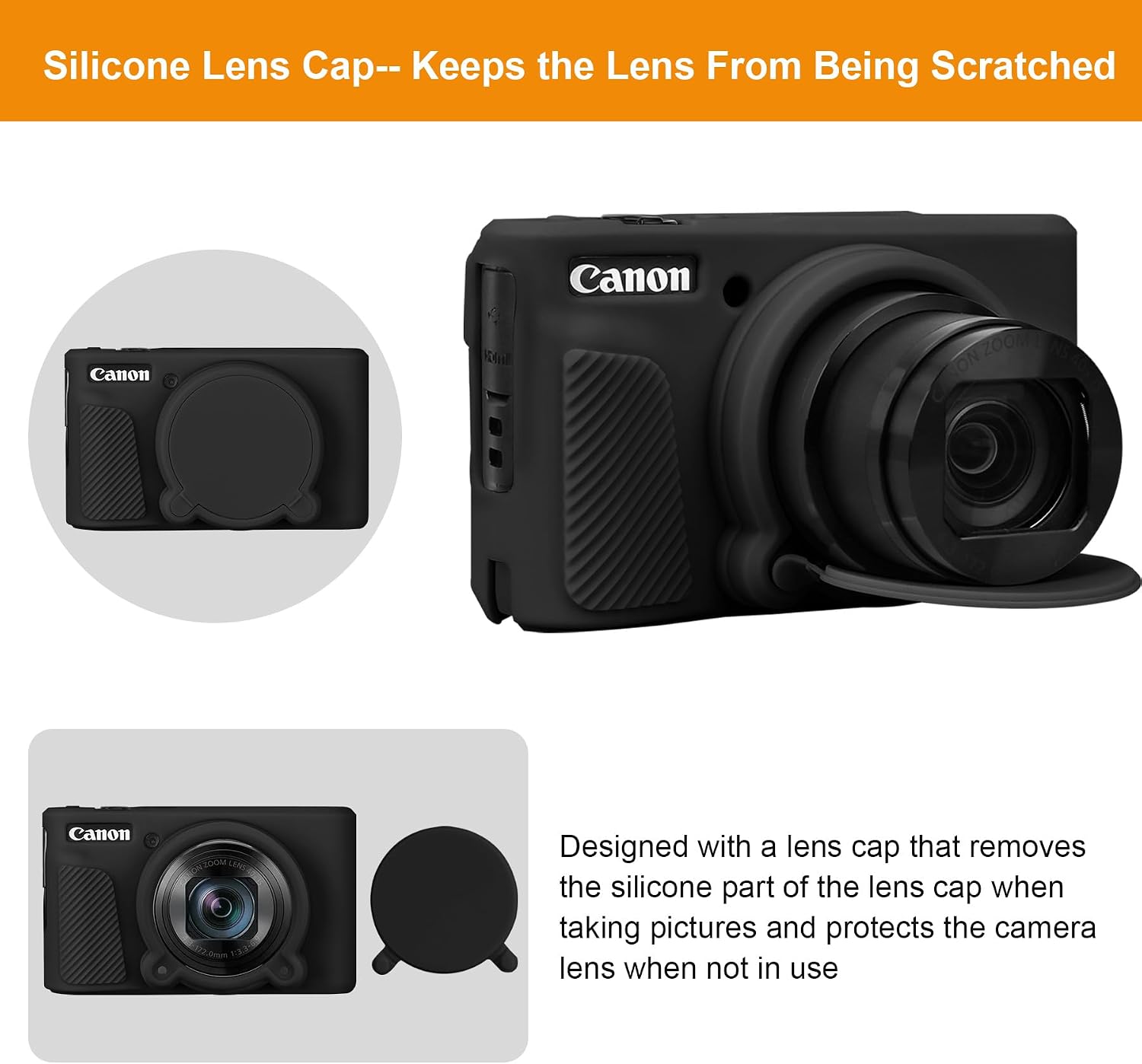 Detalle de Elonbo Silicone Case for Canon PowerShot SX740 HS / SX730