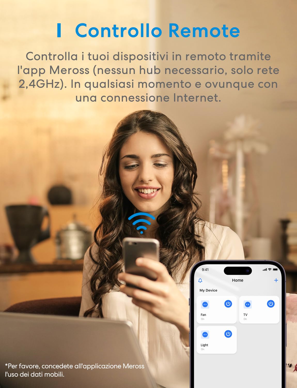 Thumbnail 3 de Meross Presa Smart Italiana WiFi 16A (Type C/F/L) con Monitoraggio Consumi