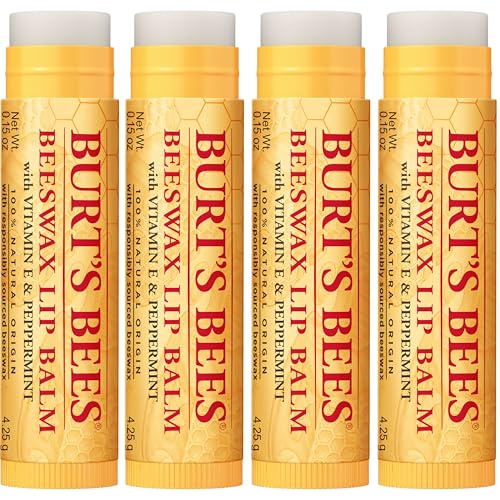 Thumbnail 6 de Burt's Bees 100% Natural Moisturizing Lip Balm (Original Beeswax) — Peppermint, 4 x 0.15 oz