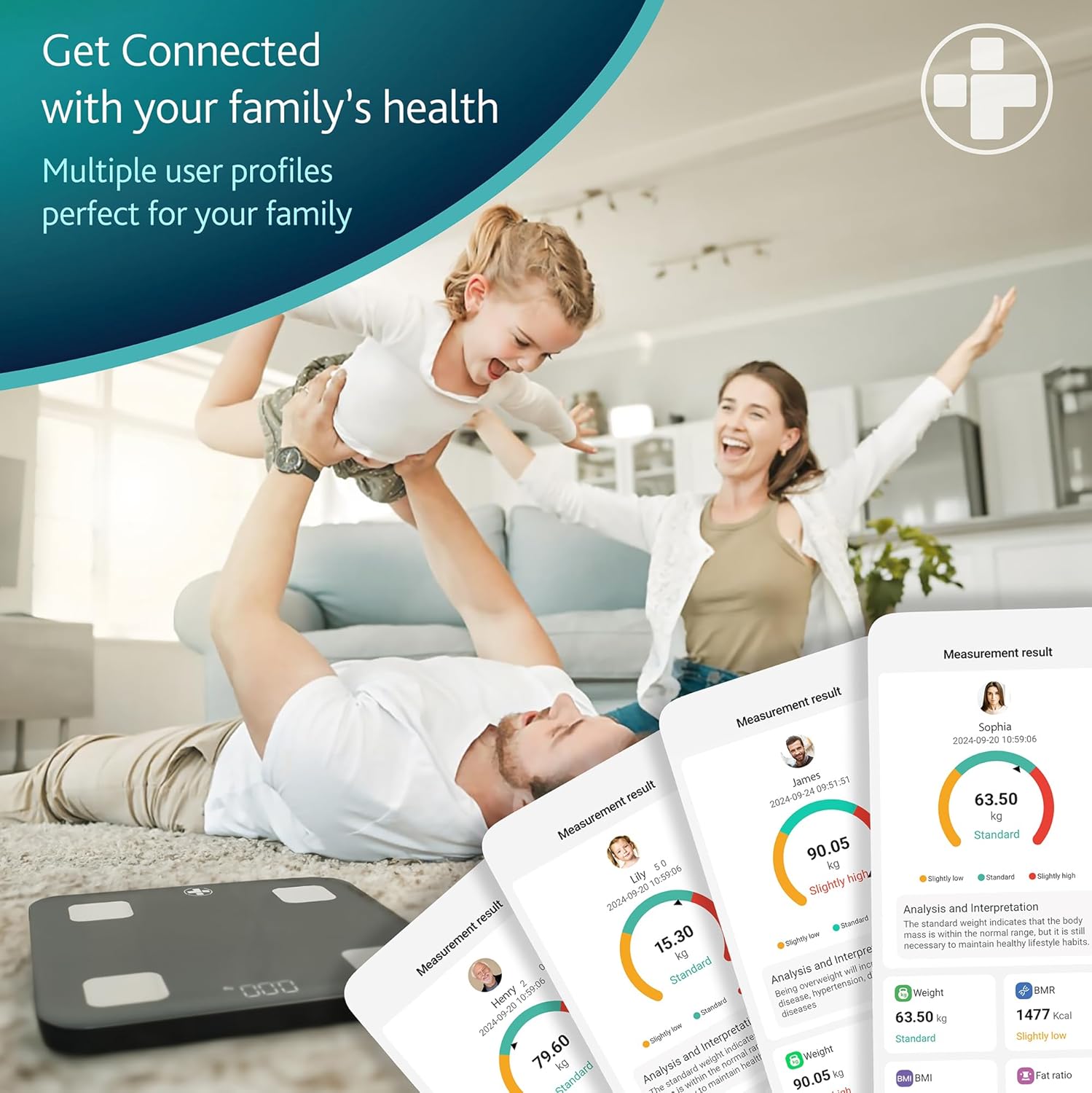 Thumbnail 3 de Reliance Medical Smart BMI Scale: Bluetooth Body Fat & Weight with LED Display