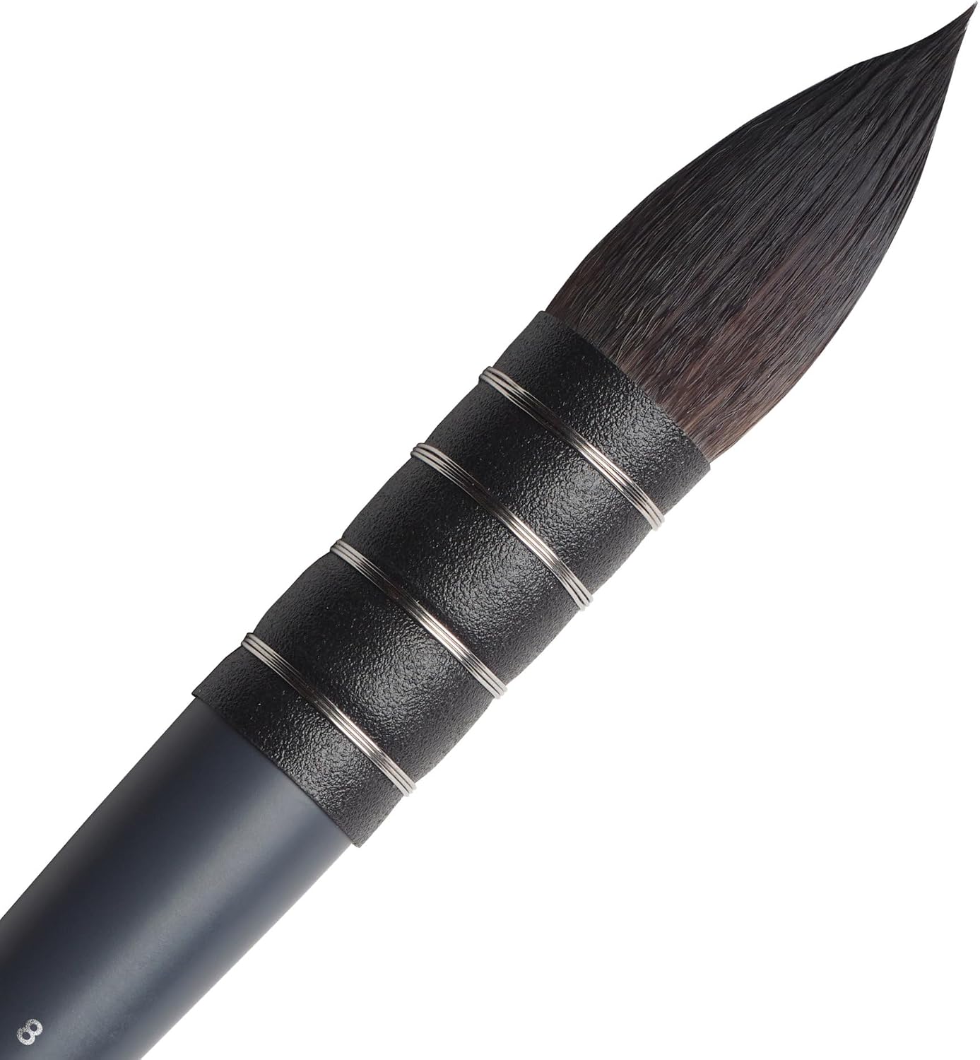 Detalle de Winsor & Newton 5011508 Wiewiórka nr 8 – syntetyczny pędzel akwarelowy