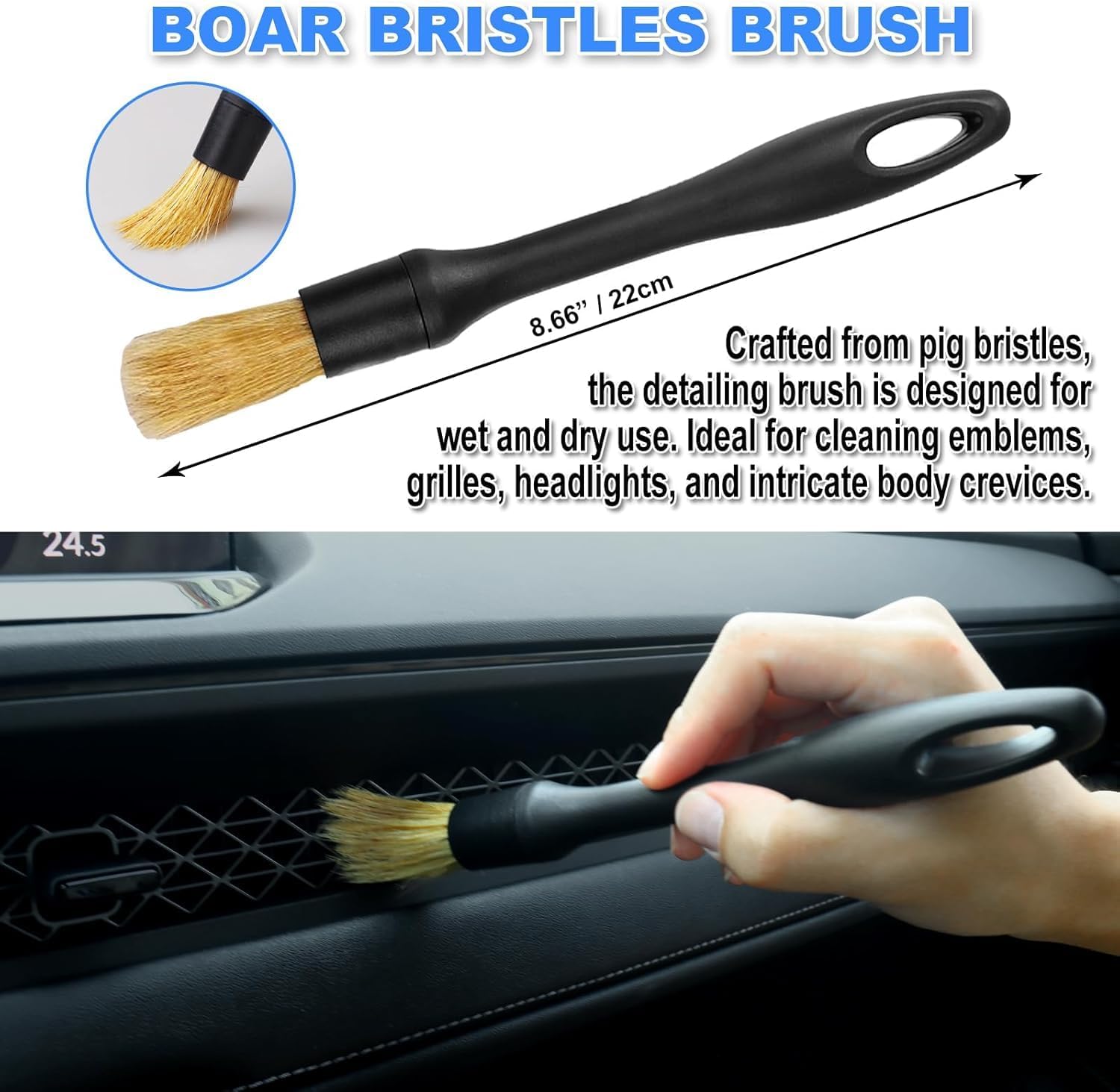 Detalle de Car Detailing Brush Set, 7-Piece