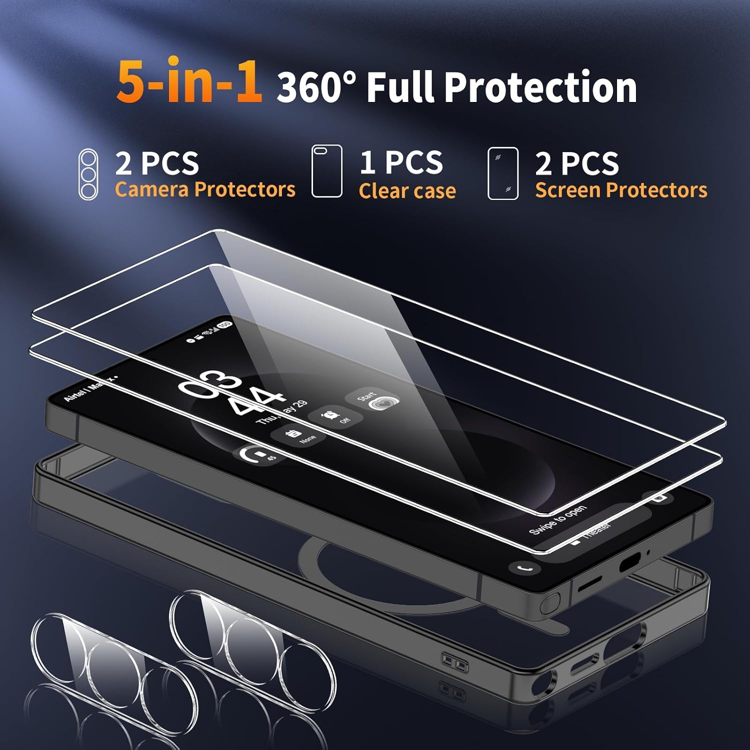 Detalle 2 de YNMEacc Magnetic Case for Samsung Galaxy S26 Ultra with Screen & Lens Protectors (6.9"), MagSafe Compatible