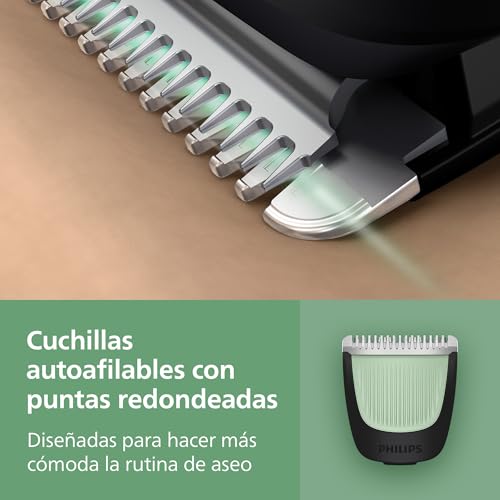 Detalle de Philips Recortadora Todo En Uno series 3000 MG3946/15: 9 en 1 para rostro, pelo y cuerpo