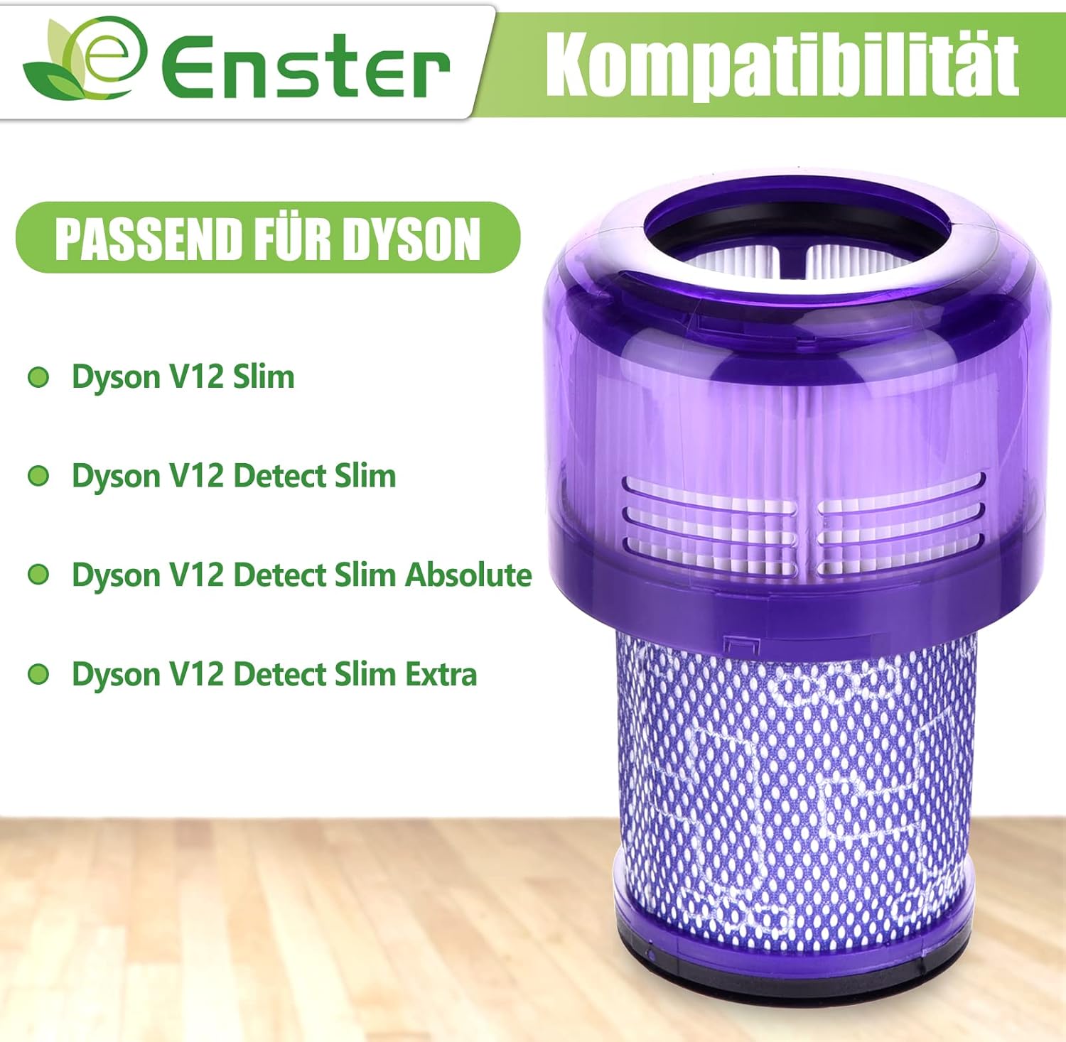 Detalle de Hepa Filter für Dyson V12 Detect Slim Absolute Extra – 3er-Pack (971517-01) Washbar