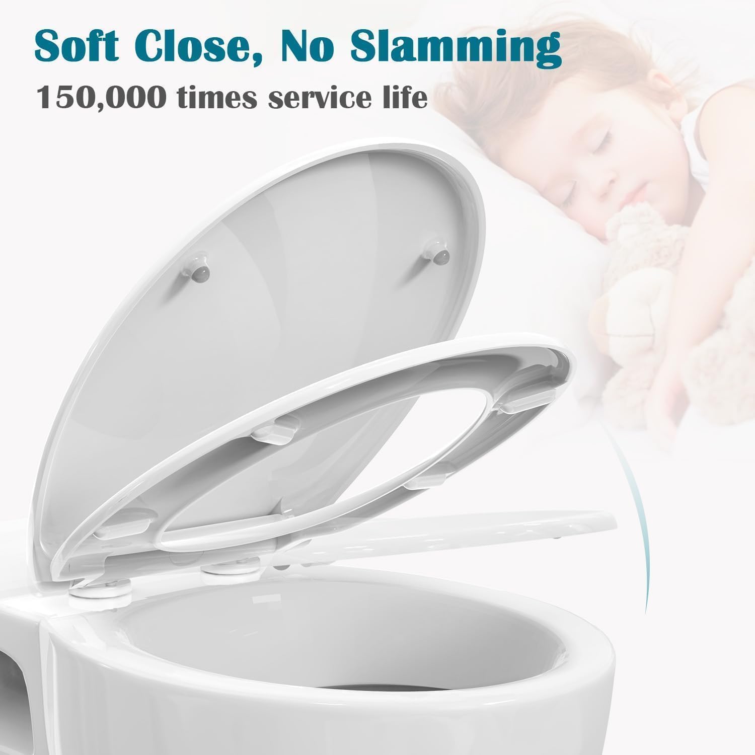 Thumbnail 2 de STOREMIC Toilet Seat Soft Close with Quick Release