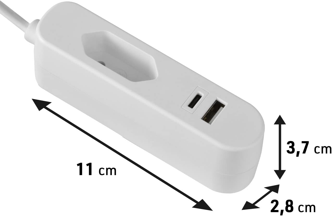 Thumbnail 5 de Electraline 62654 prolunga elettrica USB 1,5 m