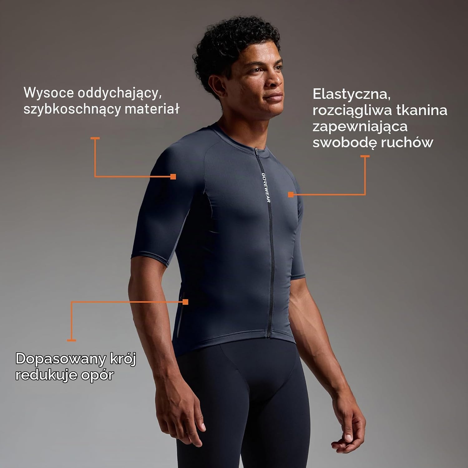 Detalle 2 de GOREWEAR SPINSHIFT – męski trykot kolarski do codziennych treningów
