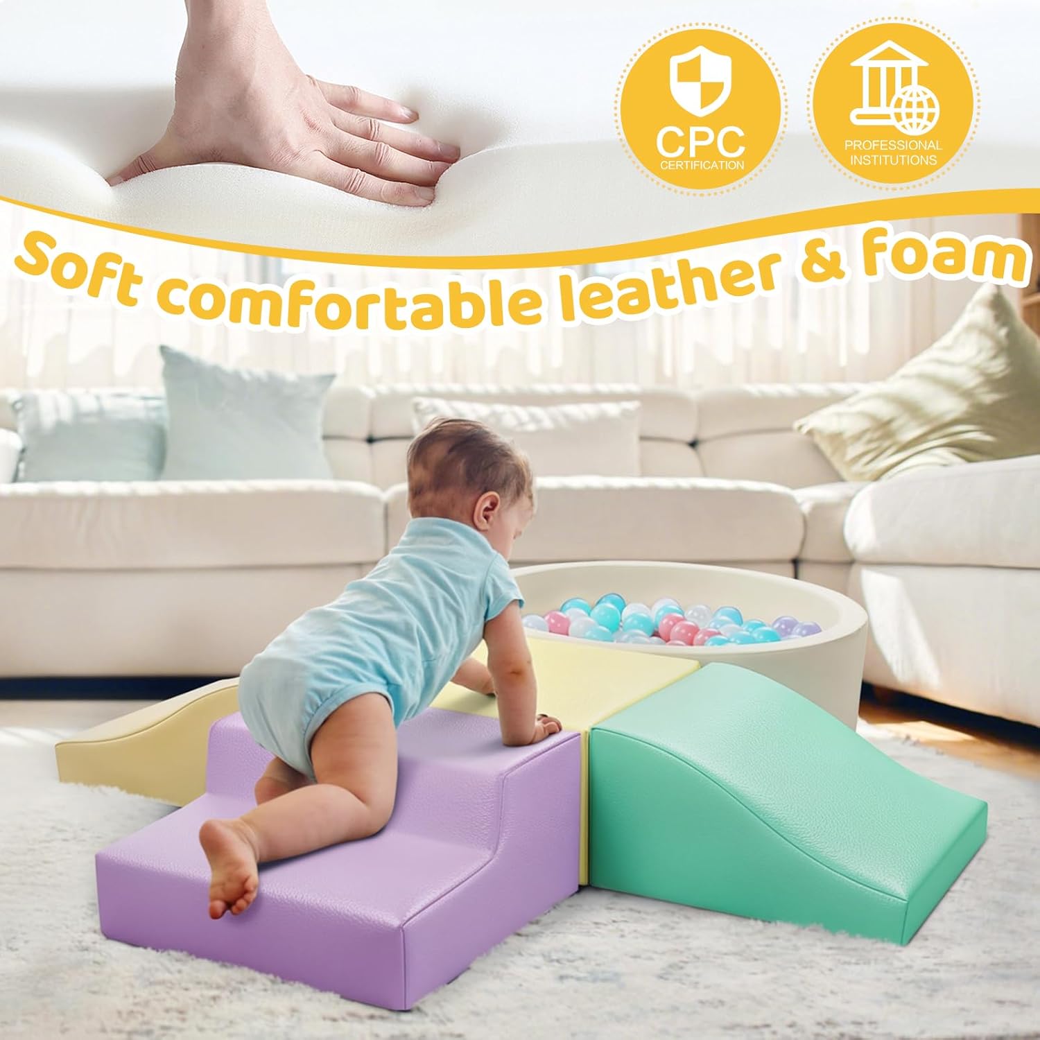 Thumbnail 4 de Foam Climbing Blocks 5-Piece for Toddlers