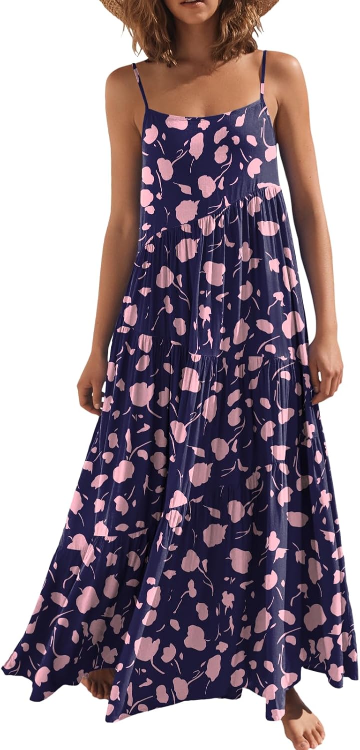 Thumbnail 6 de ANRABESS Women's Summer Casual Loose Sleeveless Sundress - Boho Linen Maxi