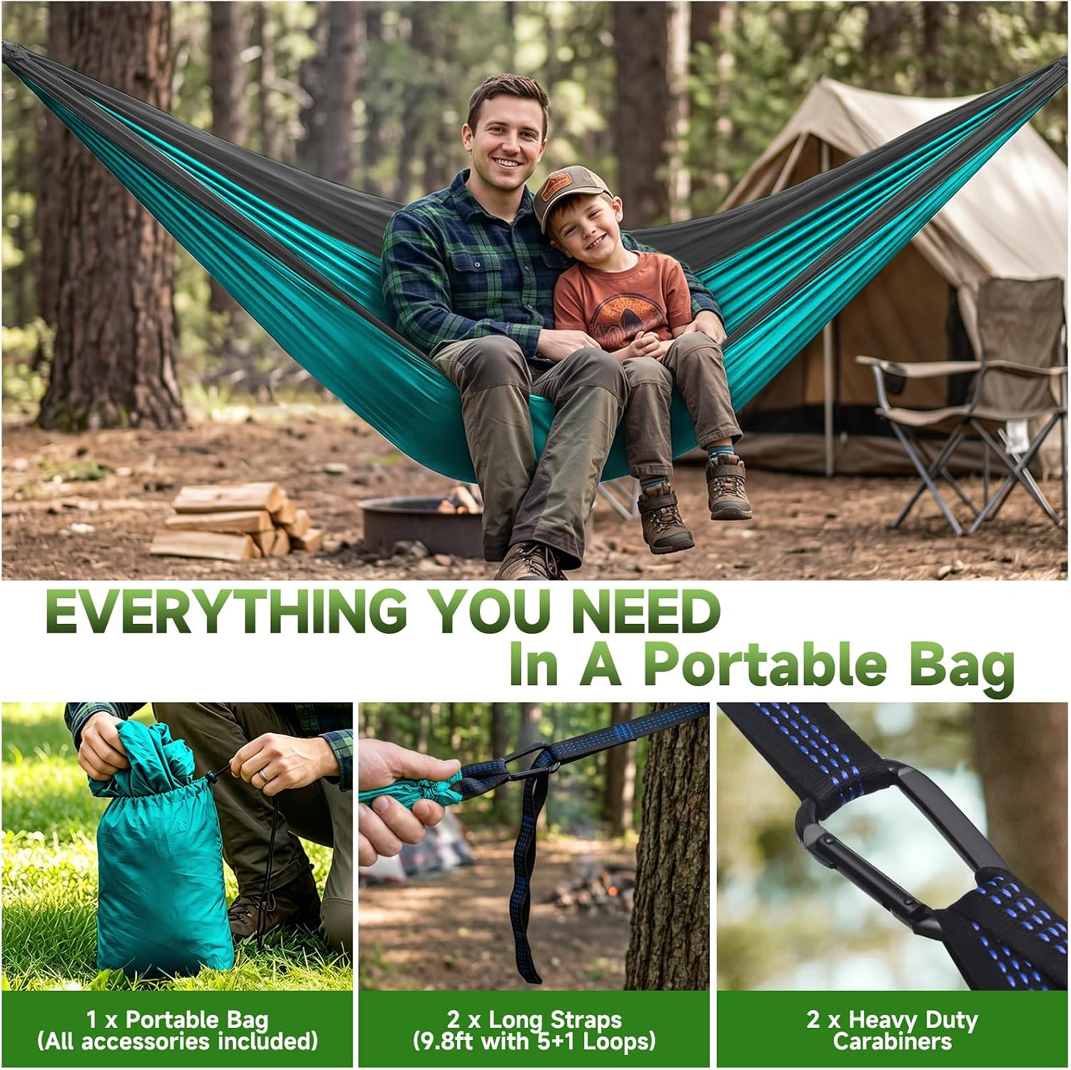 Thumbnail 3 de Camping Hammock 300 x 200 cm