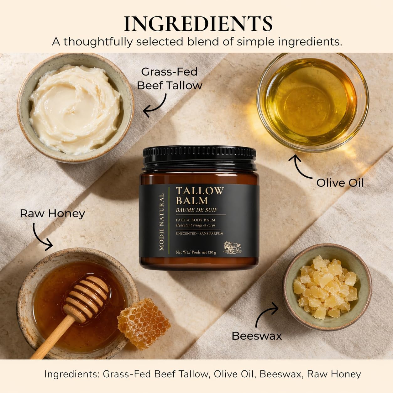 Thumbnail 1 de Beef tallow balm, 120 g