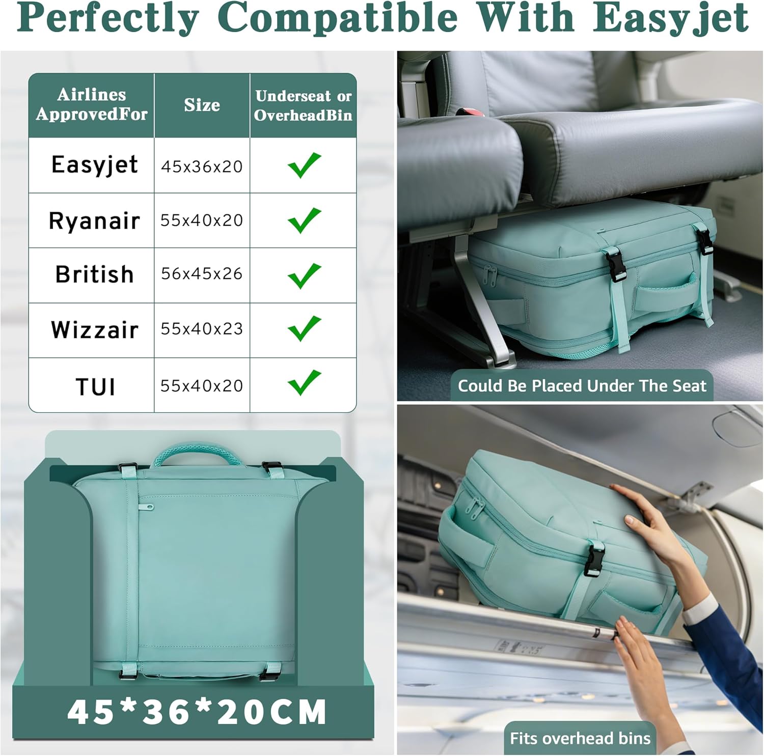 Thumbnail 2 de ETRONIK Easyjet cabin bag 45x36x20