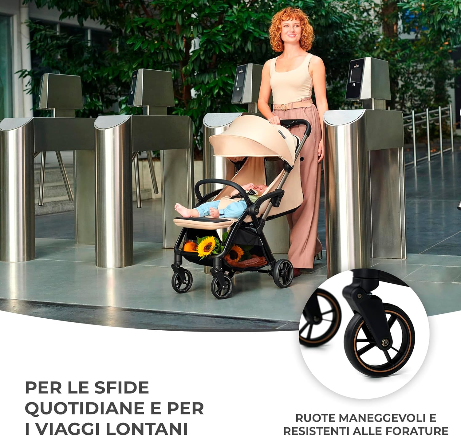 Detalle de Kinderkraft APINO Passeggino Leggero: pieghevole, leggero 7,5 kg, fino a 22 kg