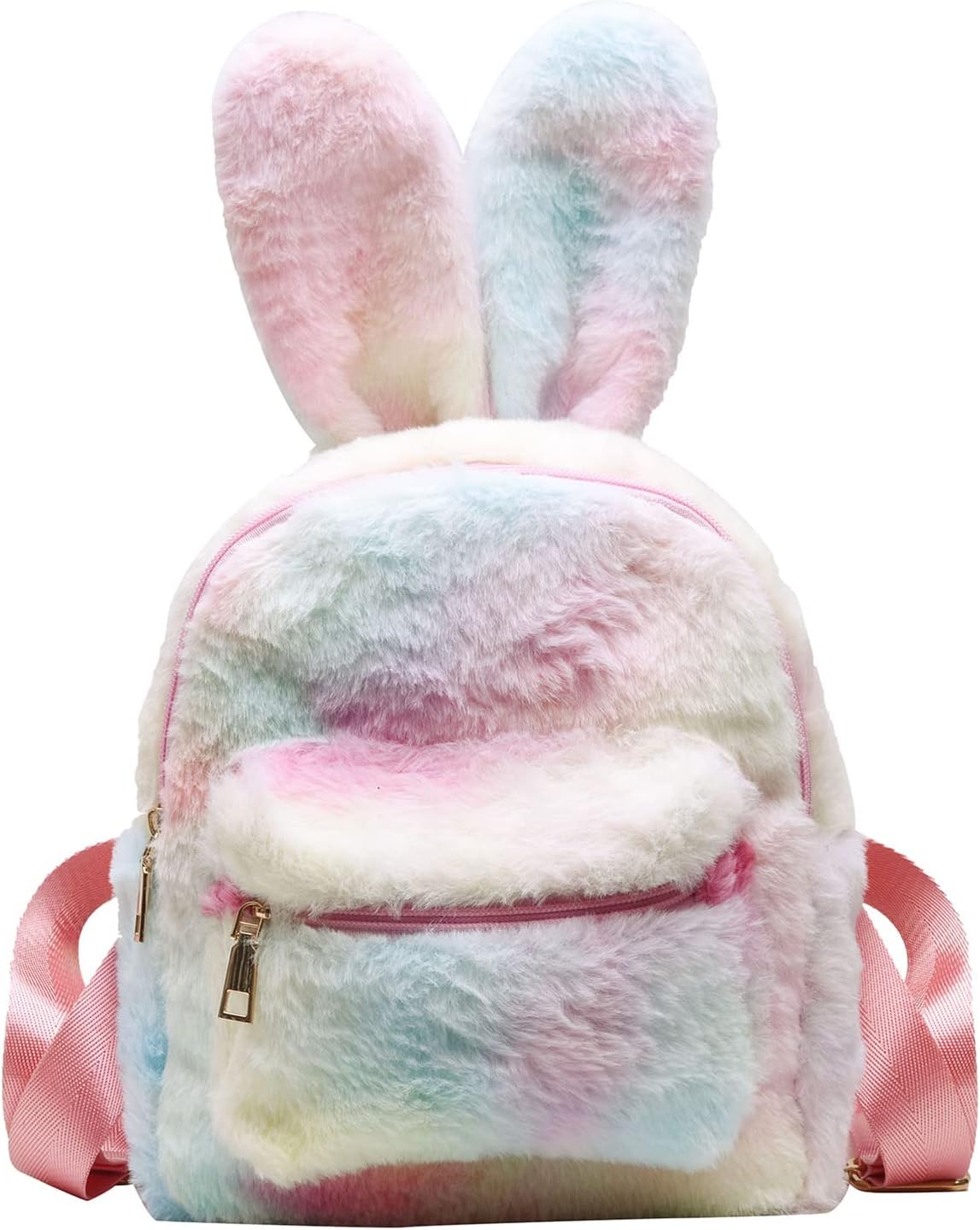 Detalle de Jywmsc Cute Bunny Backpack: Plush Rabbit Ears for Girls and Women