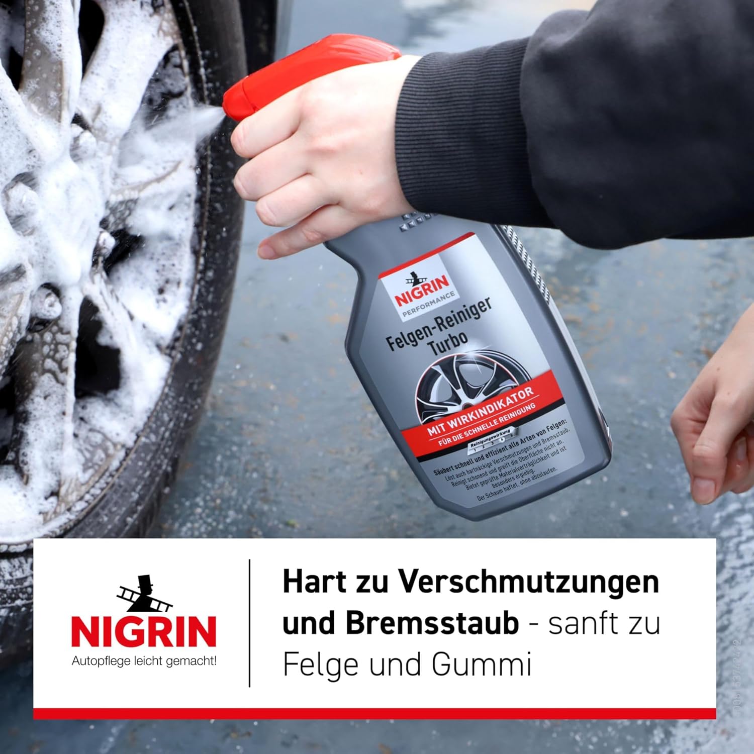 Thumbnail 4 de NIGRIN Performance Turbo Felgenreiniger, 2x 0,5 Liter – selbstaktiver, säurefreier Felgenreiniger