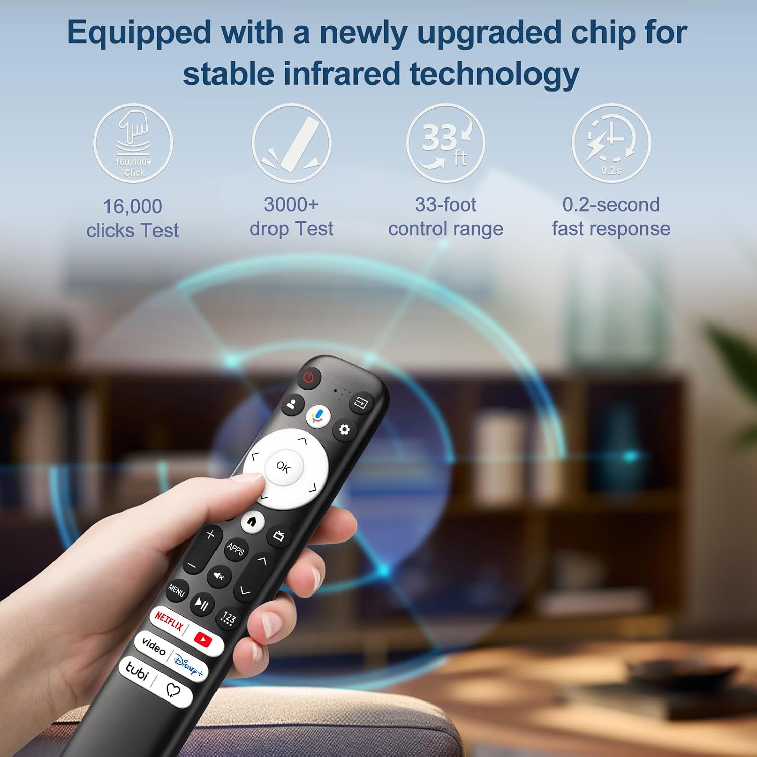 Thumbnail 4 de Tuovar Voice Remote for Hisense Google TV