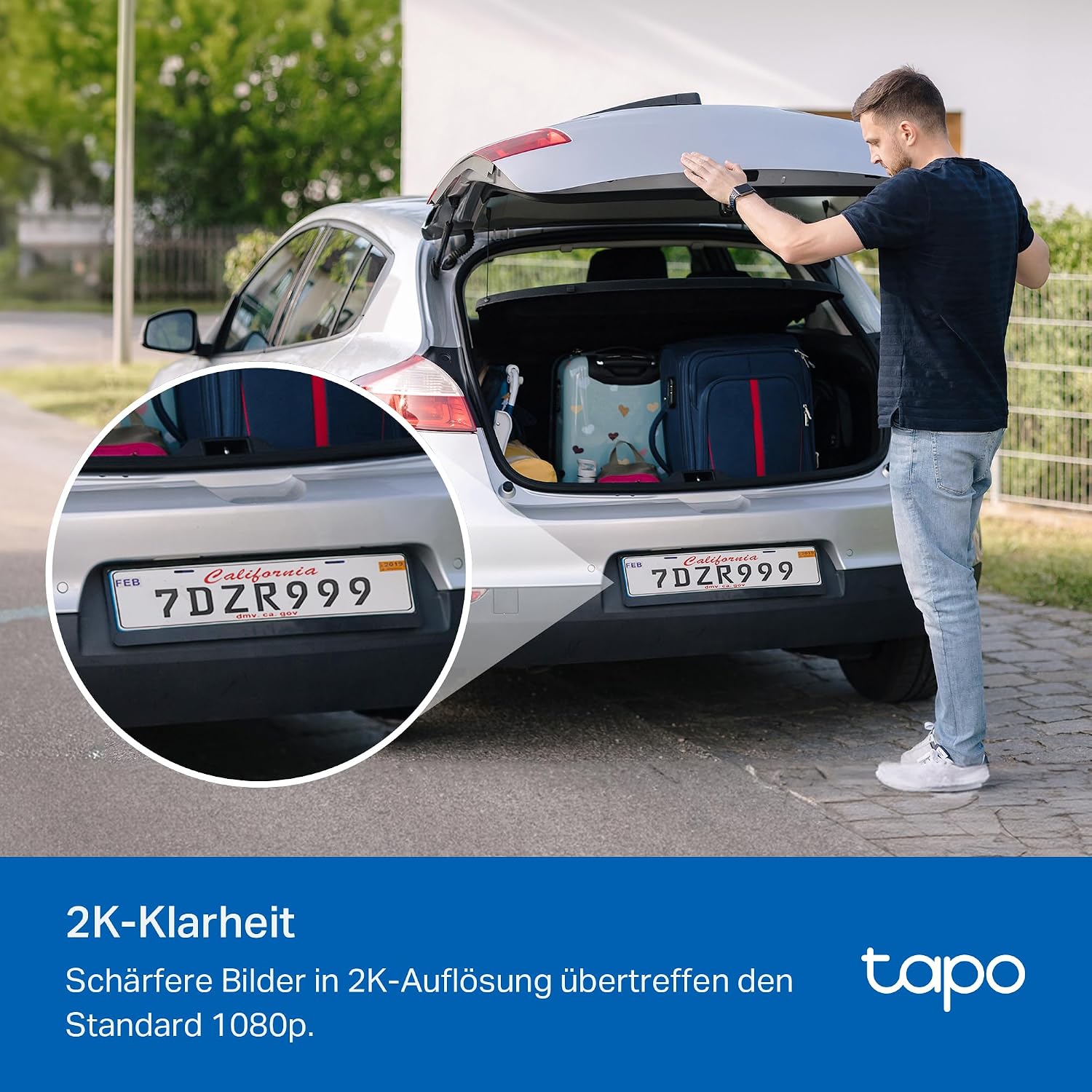 Detalle de Tapo C410 Kit Solar-Überwachungskamera außen mit Akku, 2K (3 MP) & Personenerkennung