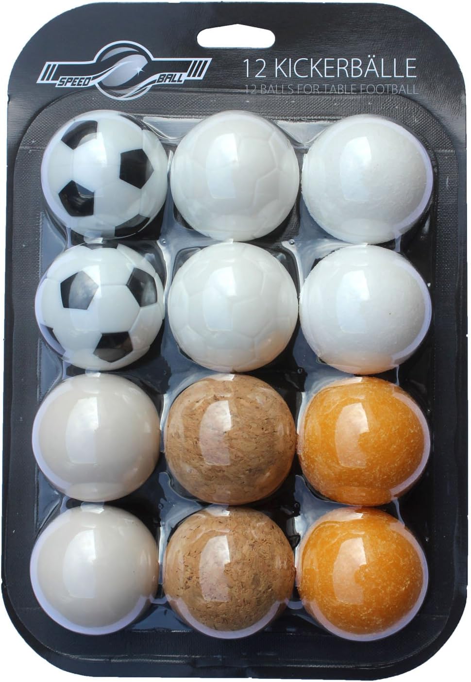 Detalle de GOODS+GADGETS — Lot de 12 Boules de Speedball 35 mm (6 types) pour baby-foot
