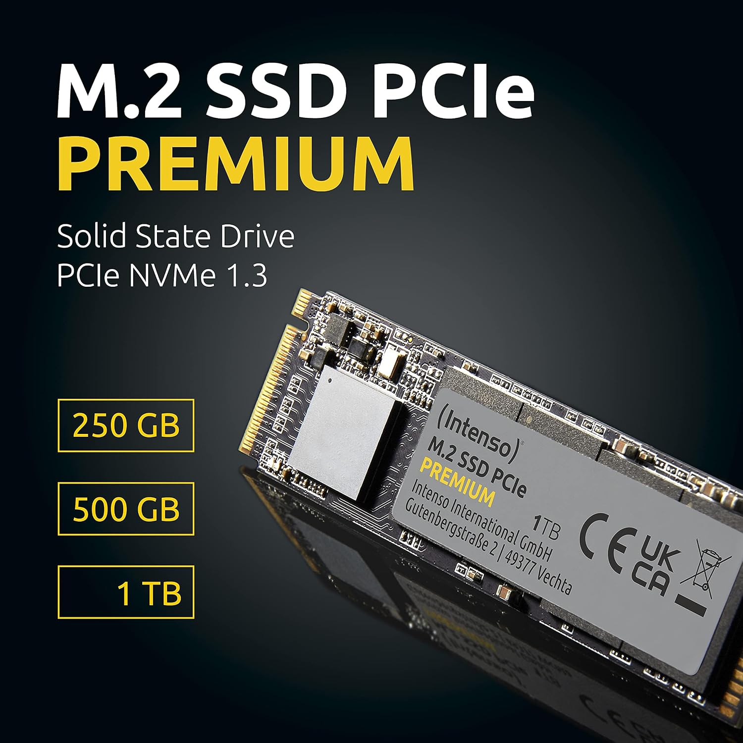 Detalle de Intenso 3835450 SSD M.2 2280 PCIe Premium 500 GB NVMe 1.3