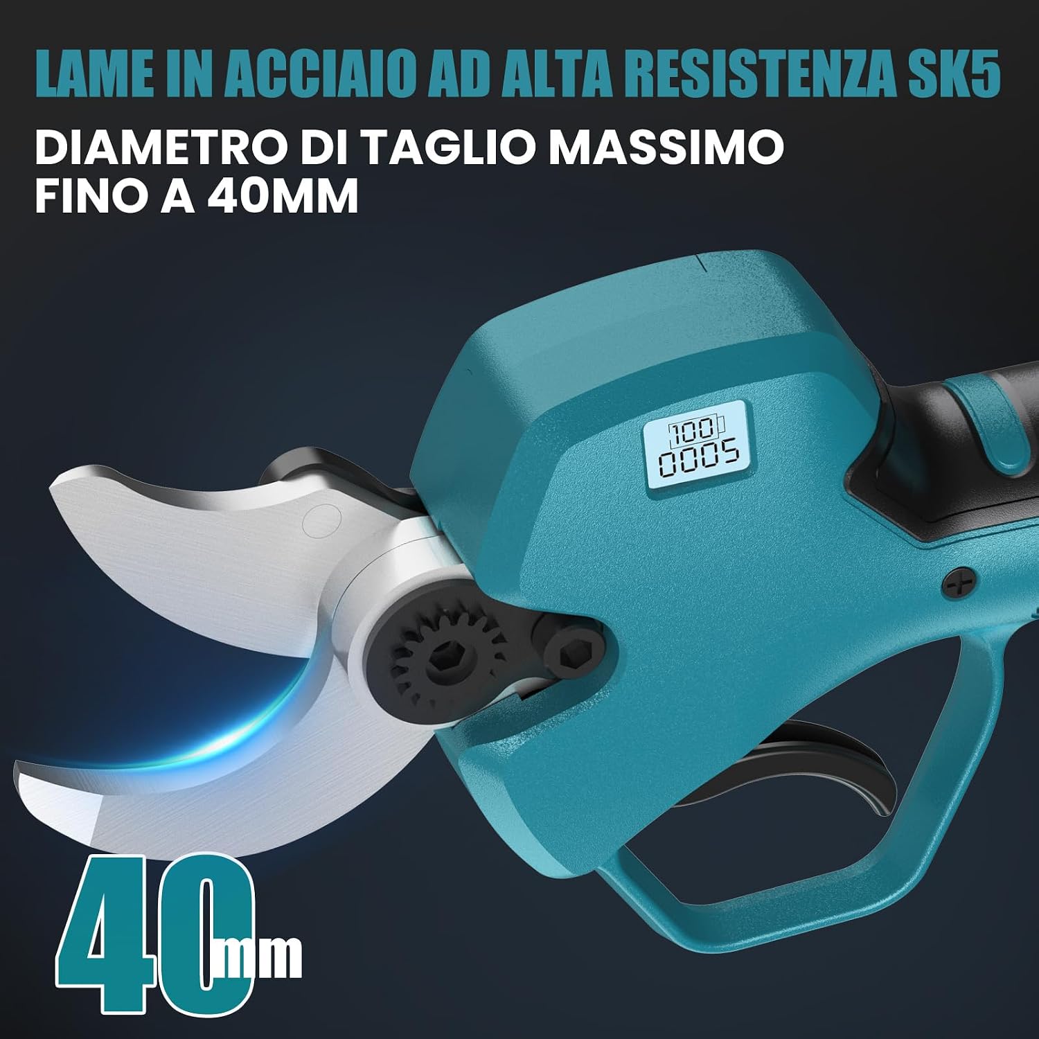 Detalle de Forbici Potatura 40 mm a Batteria