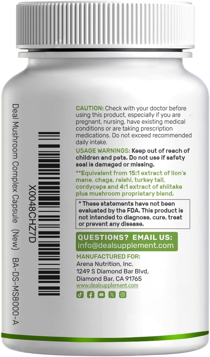 Thumbnail 6 de Organic Mushroom Supplement, 240 Capsules