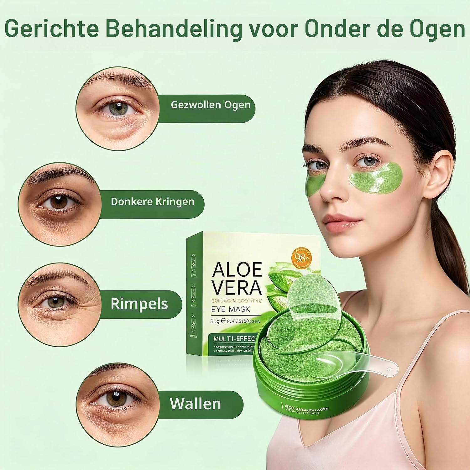Thumbnail 1 de BULSUK oogpads, 60 stuks, met hyaluronzuur en aloëvera-hydrogel