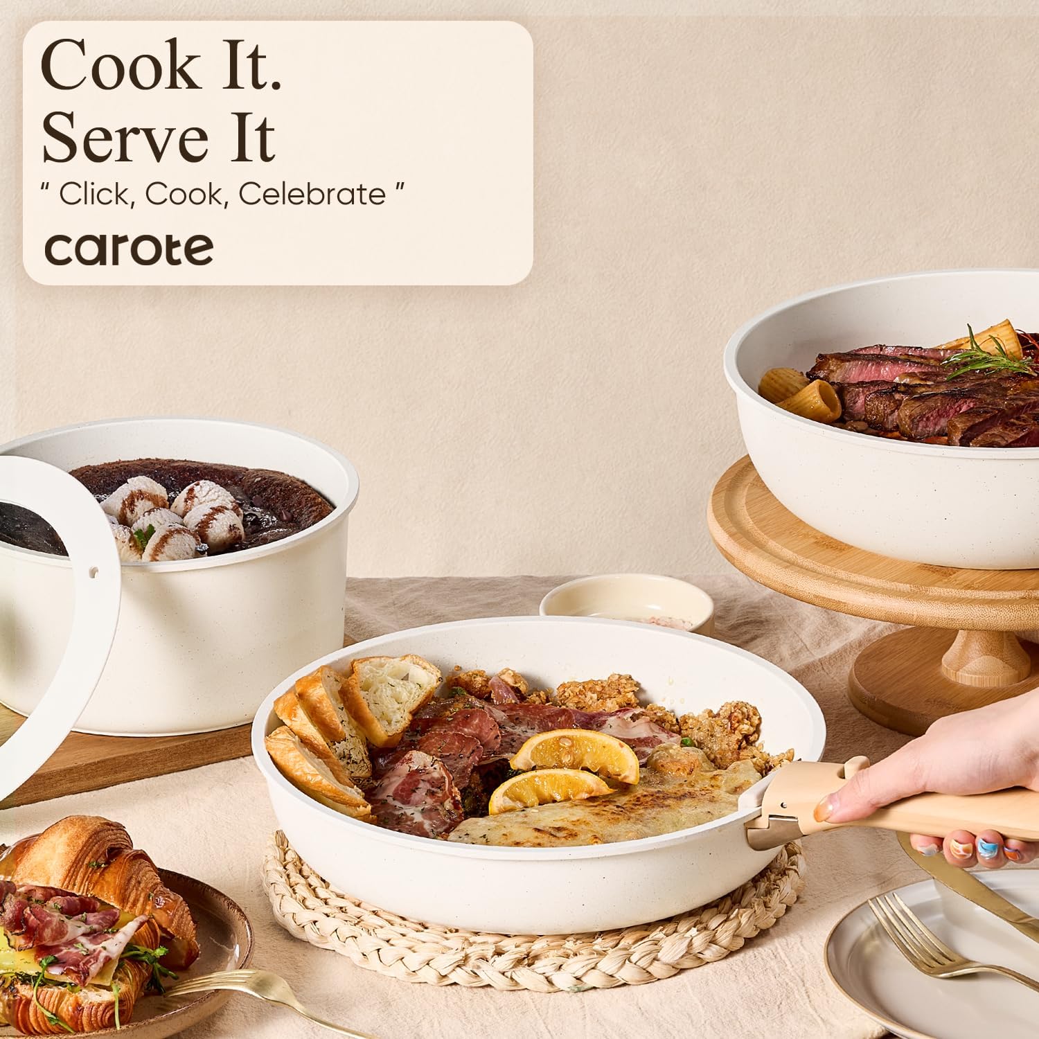 Thumbnail 6 de CAROTE 19pcs Cookware Set
