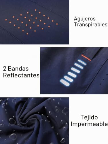 Detalle de Cimic Pantalón corto de running para hombre con bolsillos y ventilación
