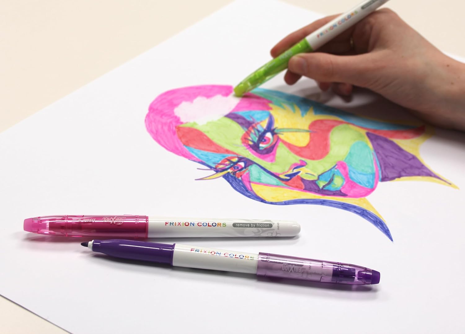 Thumbnail 2 de Pilot FriXion Colors 12 feutres effaçables: couleurs assorties et encre thermosensible