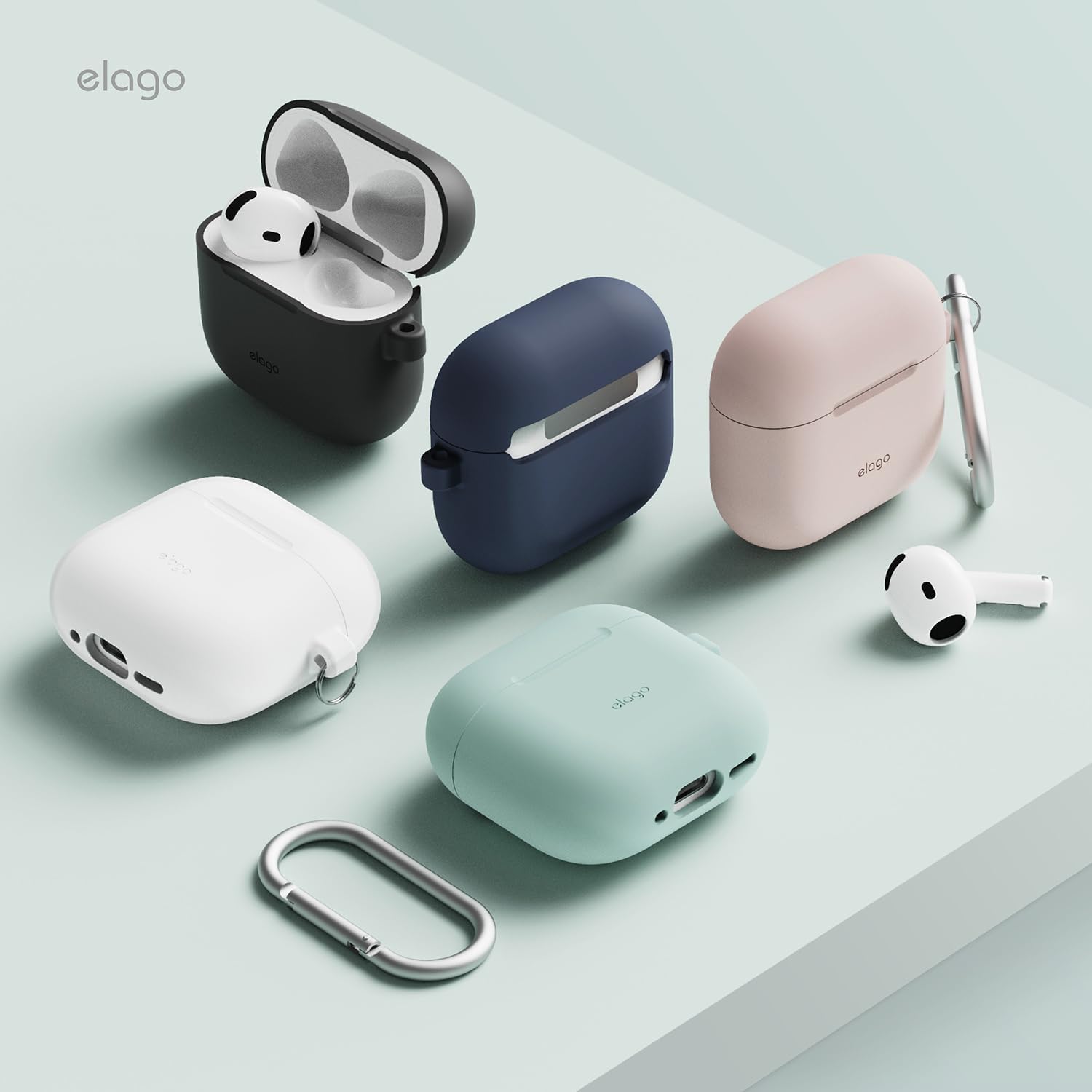Thumbnail 6 de elago EAP4SC-HANG-MT Silicone Case for AirPods 4 & 5, Mint