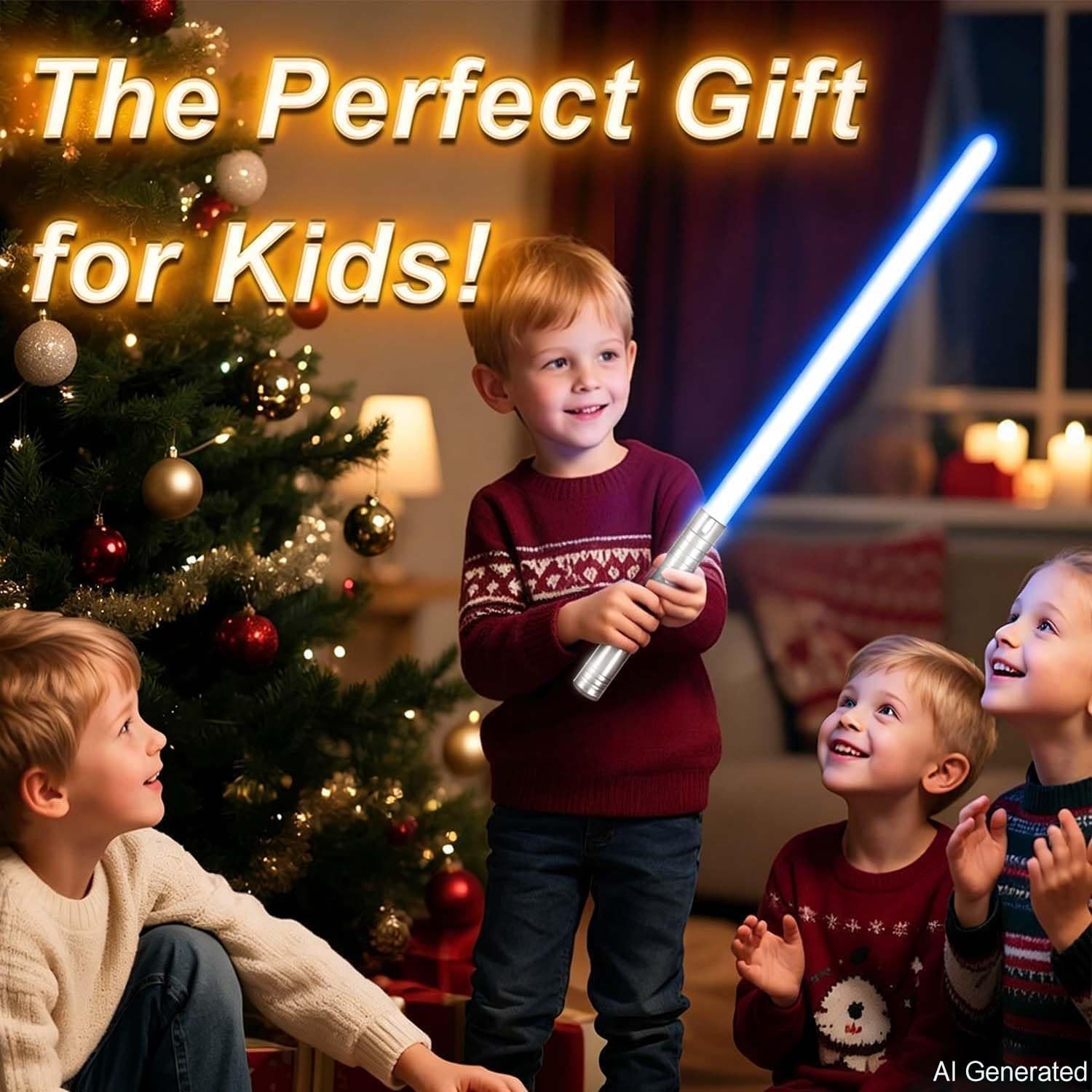 Detalle de Lightsaber with Dueling Metal Hilt, 15-Color Changeable RGB, USB-C Rechargeable (60cm)