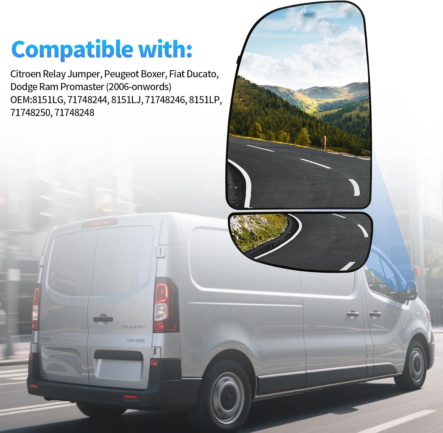 Detalle de Convitex Wing Mirror Glass Heated for Fiat Ducato