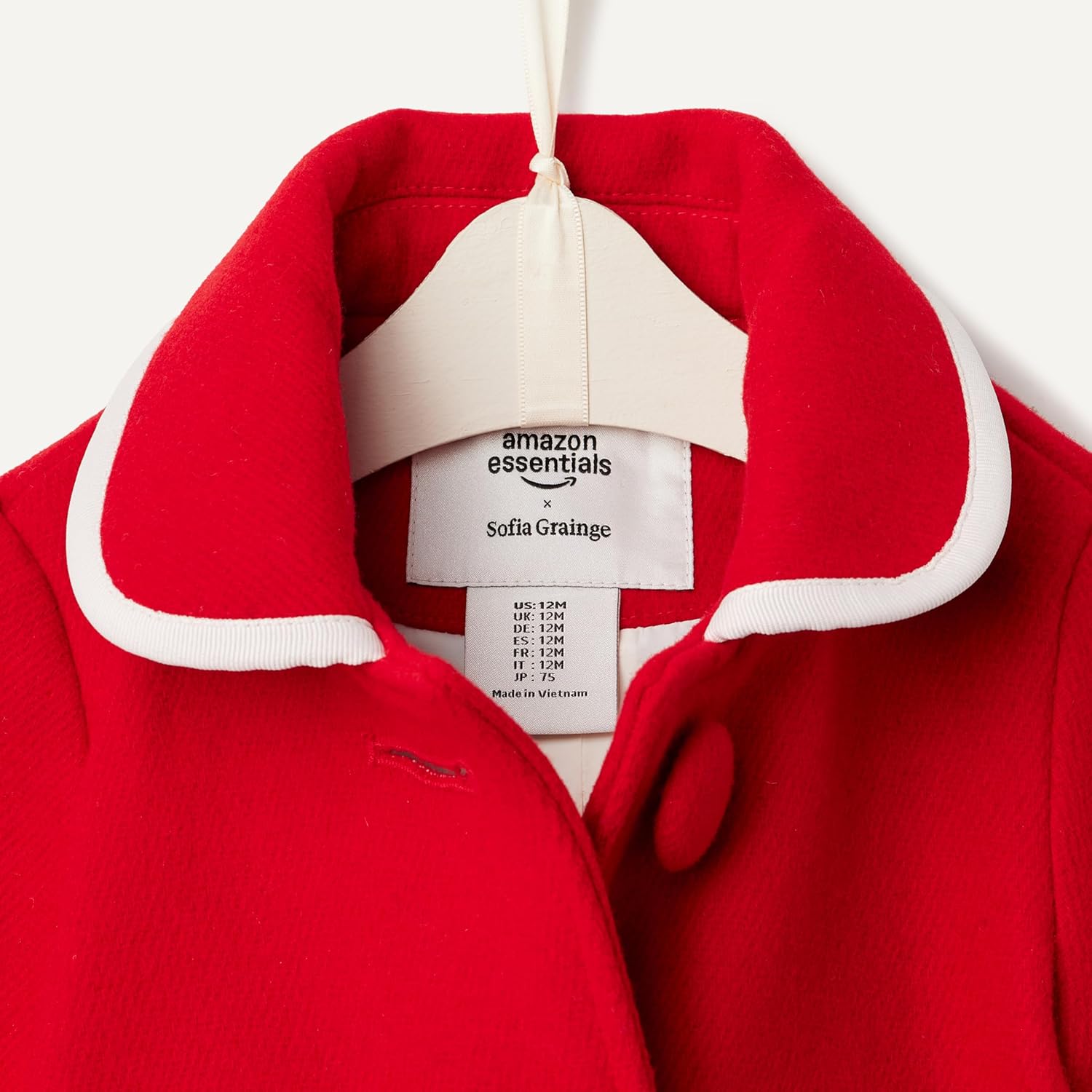 Detalle 2 de Amazon Essentials x Sofia Grainge Toddlers and Baby Girls' Wool Blend Dress Coat