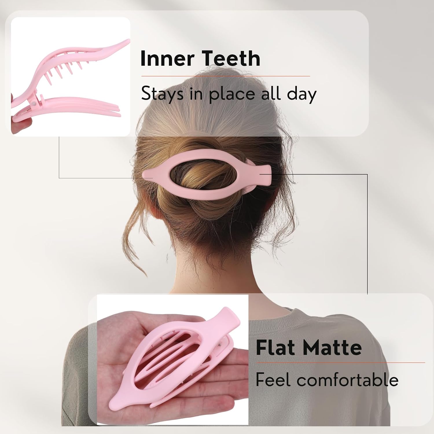 Thumbnail 2 de Claw Hair Clips, 8-Pack