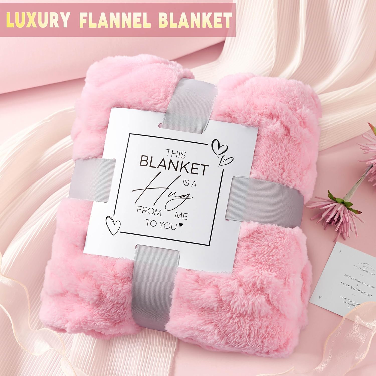 Thumbnail 2 de LE CADEAU Luxury Spa Gift Basket for Women: Rose Spa Get Well Soon Self-Care Gift