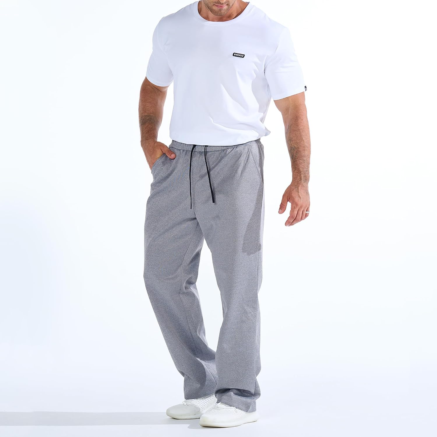 Detalle 2 de BROKIG Mens Oversized Gym Tracksuit Bottoms