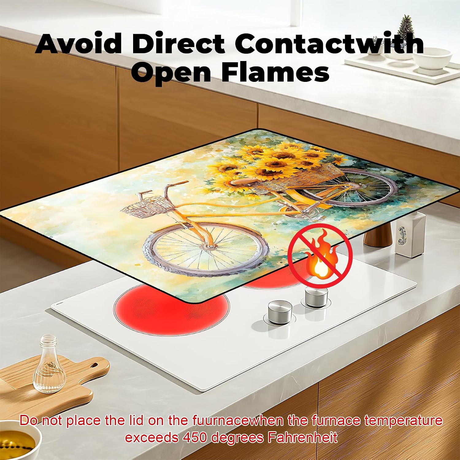 Thumbnail 2 de BSFHH AAA01 Silicone Stove Top Cover, Non-Slip, 28.5" x 20.5