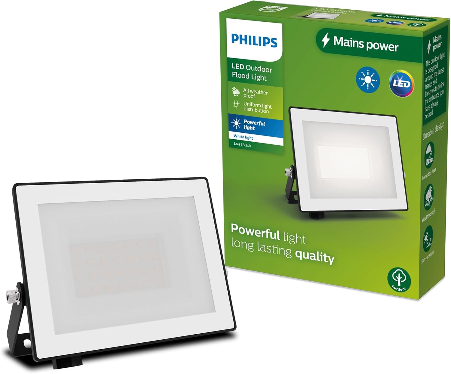 Thumbnail 6 de Philips Lois outdoor floodlight with sensor (20 W, 5000 K) – black