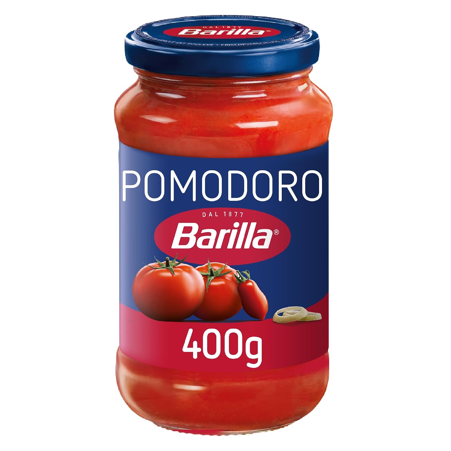 Detalle de Barilla Pastasauce Pomodoro – Tomatensauce, 3er-Pack (je 400 g) – vegetarisch, vegan, gluten- & laktosefrei