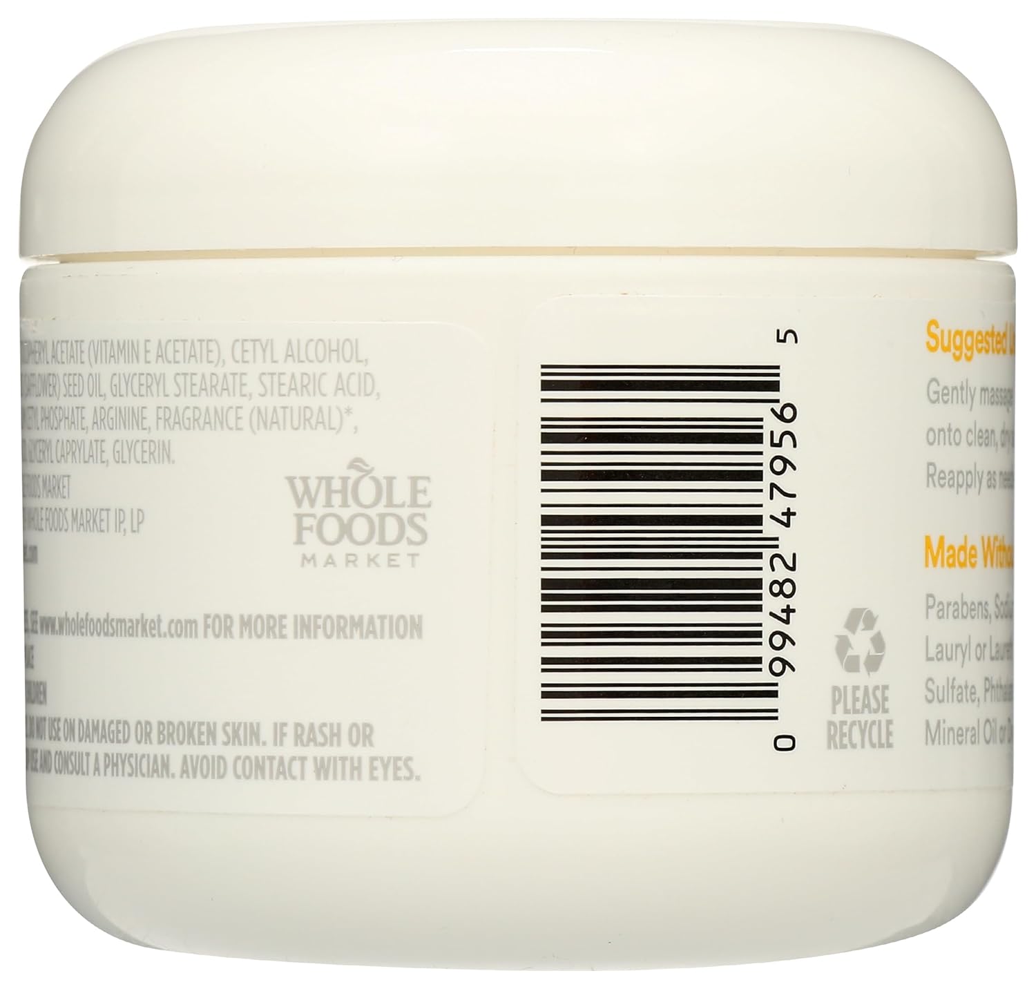 Detalle de 365 by Whole Foods Market Vitamin E Cream, 28,000 IU, 4 oz