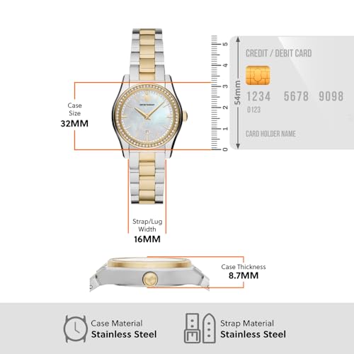 Thumbnail 6 de Emporio Armani AR11559 reloj 32 mm plateado femea