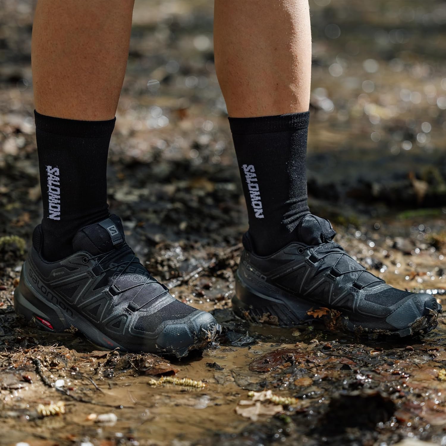 Detalle de Salomon Speedcross 5 Gore-Tex – Chaussures de trail impréables pour femme, accroche et fit précis