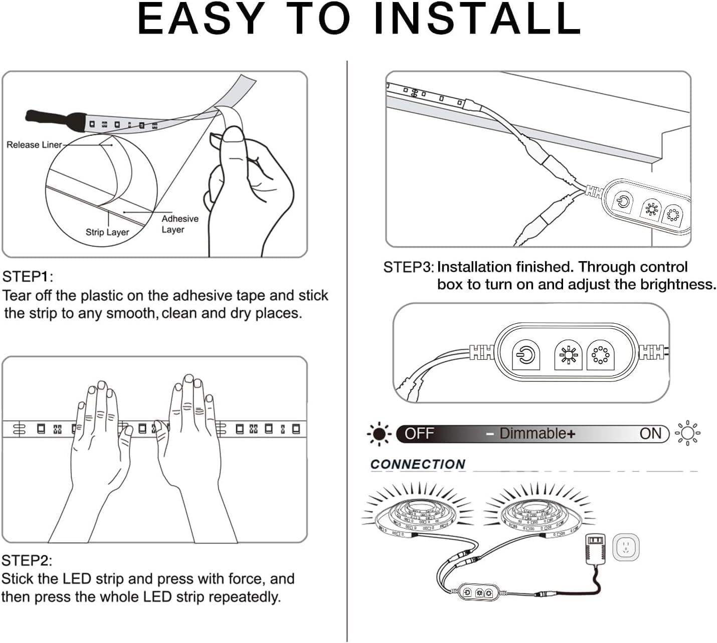 Detalle de DAYBETTER LED Strip Lights, 50 ft