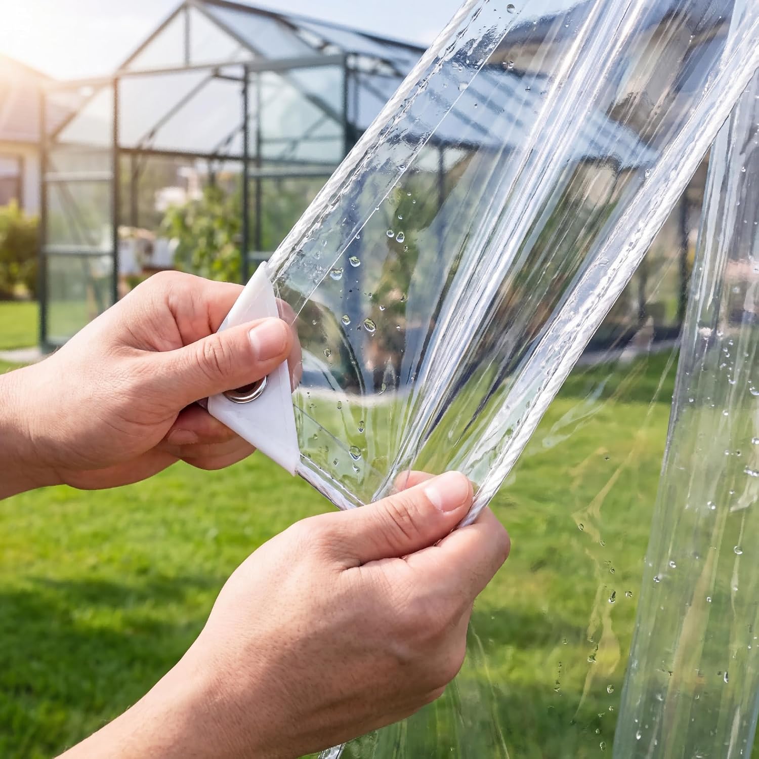 Detalle 2 de LOYID Clear PVC Tarp, 14 Mil