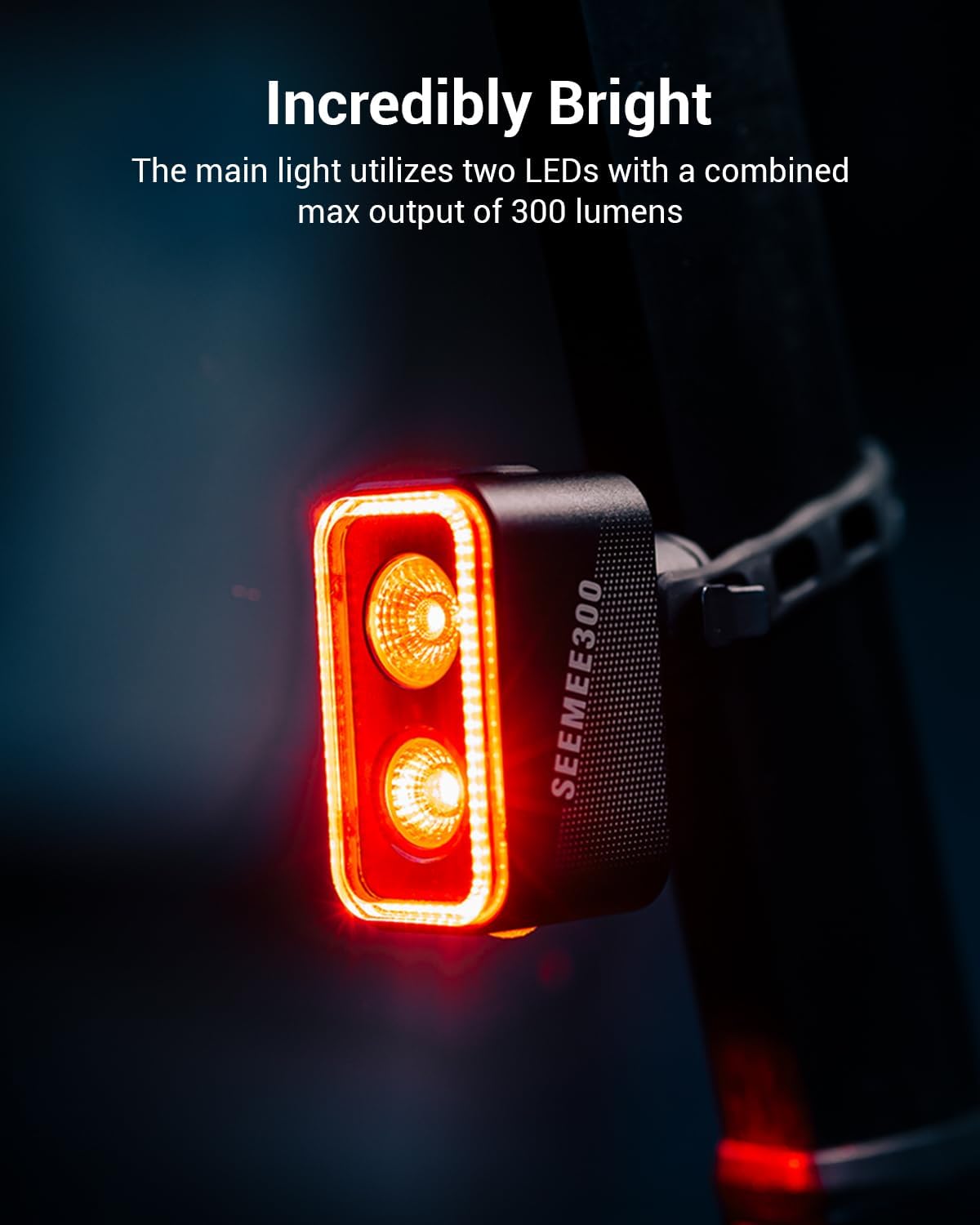 Detalle de MagicShine SEEMEE 300/400 Bike Taillight 360° Visible